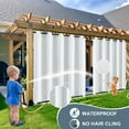 thumbnail image 3 of Lapalife Outdoor Curtains for Patio Waterproof 71 x 96 in Windproof Grommet & Back Tab Thermal Insulated Keep Privacy for Yard Porch, 1 Panel, 3 of 8