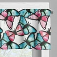 thumbnail image 3 of Ambesonne Teal Valance Pack of 2, Blue and Pink Animal, 42"X18", Blue Pink Black, 3 of 5