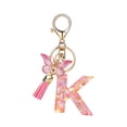 thumbnail image 1 of Fashion 26-letter Key Chain Pendant Butterflys Tassel Key Chain Elegant Fashion Multi-functional Use, 1 of 5