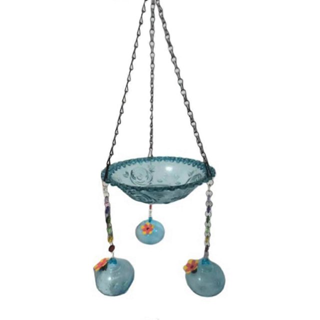 Hummingbird Feeder And Bird Bath For Outdoors For Small Birds, Hanging Solar Bird Bath Fountains Wi_Perfect Gift