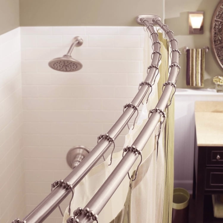 curved shower curtain rod