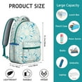 thumbnail image 2 of Artistic Romantic Floral Print Students Backpack Fashion Backpack with Peony and Rose Pattern, Adjustable Straps, Suitable for School, Travel, and Everyday Use, 2 of 6