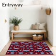 thumbnail image 3 of ODIKA 8'x10' Machine Washable Non-Slip Area Rug, Glimmering Crystal Spectacular Display High Traffic Rug, Red, 606854, 3 of 5