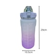 thumbnail image 4 of Botella de agua motivadora 2l NetGame Botella de agua Motivador 2L, color azul con morado, 4 of 4