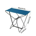 thumbnail image 3 of Fmbmuo Blue Oxford Fabric Folding Stool, Portable Camping Chair for Indoor & Outdoor, Beach, Park, Lightweight and Durable, 3 of 4