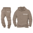 thumbnail image 4 of SGMVNU Men Sweatsuits Sets Two Piece Hoodie Tracksuit Soft Athletic Workout Wear Soft Jogger Outfit Streetwear Suit Casual Athletic Jogging Suit for Men(Khaki, S), 4 of 4