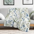 thumbnail image 5 of Floral Colorful Flower Print Blanket Warm Throw Blanket Soft Flannel Lightweight Throw Blankets Couch Bed Travel Bedding Room Decor for Kids Teens Adults, 5 of 7