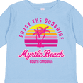 thumbnail image 4 of Inktastic Summer Enjoy the Sunshine Myrtle Beach South Carolina Pink Boys or Girls Long Sleeve Toddler T-Shirt, 4 of 5
