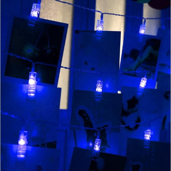 LINLIN Photo Clips String Lights, Picture String Lights Battery Operated for Home/Party/Christmas Decor