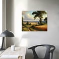 thumbnail image 4 of PIKWEEK  Landscape  Wall Decor Gallery Oil Paintings Vintage Trail Pictures Antique Canvas Prints Rural Scenery Hanging Art Decor Nature Wall Painting for Living Room Bedroom  12*16inch/16*20inch, 4 of 6