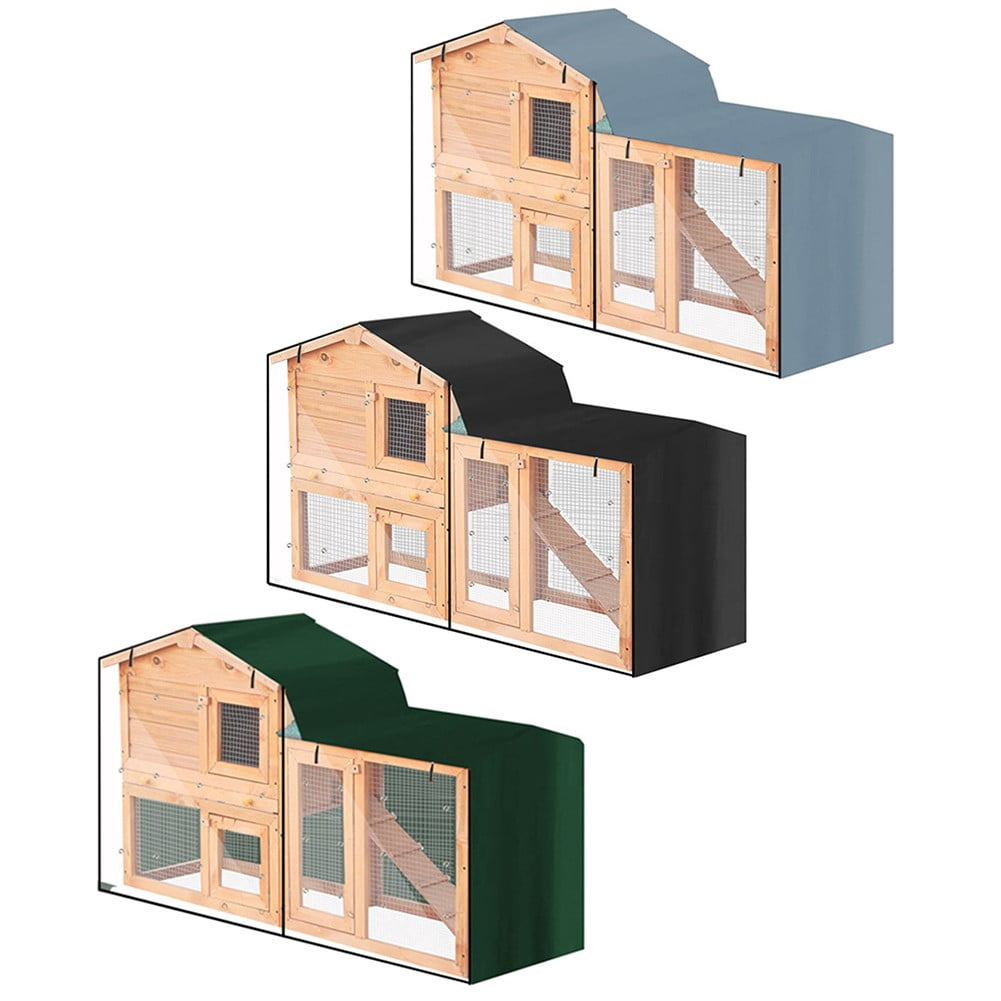 Triangle Rabbit Hutch Cover Indoor Outdoor Rabbit Guinea Pig Hutch Dust Cover