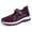 Purple, variant on Women's Slip On Sandals for Summer Festivals & Events Women's Breathable Casual Shoes For Walking Hiking Everyday Comfortable Durable Flat Sneakers With Hook Loop Closure