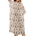thumbnail image 5 of FKELYI Kentucjy Horse Racing Cactus Print Kimono Coverups for Women Soft Beach Cover Up Half Sleeve Summer Cardigan Bikini Cover Ups Resort Wear Casual Cruise Outfits, 5 of 6