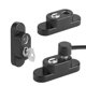 thumbnail image 3 of Yosoo123 Professional Aleación de Zinc Ventana Puerta Apertura Restrictor Cable Bebé Ni?o Cerradura de Seguridad Cableado(Negro) Restrictor de seguridad Spptty mejoras para el hogar, 3 of 8