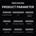 thumbnail image 3 of A 4Wd Rc Drift Car 18Km/H High Speed Racing Vehicle With Led Lights Spray Rubber Tires 2.4G Remote Control For Kids Indoor Outdoor Play, 3 of 3