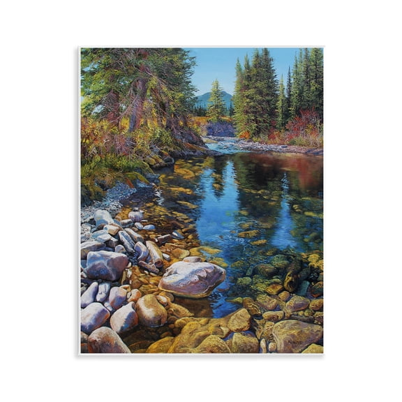 Stupell Industries Etherington Creek View Landscape & Nature Painting Unframed Art Print Wall Art, 11 x 14