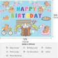 thumbnail image 2 of Capybara Party Background Happy Birthday Background Cartoon Capybara Birthday Party Supplies, Capybara Birthday Decoration Vinyl Capybara Background Cute Capybara Photo Background, 2 of 5