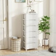 thumbnail image 5 of Costway 2 PCS 7-Drawer Plastic Rolling Storage Cart with 4 Universal Wheels Dresser Cabinet, 5 of 9