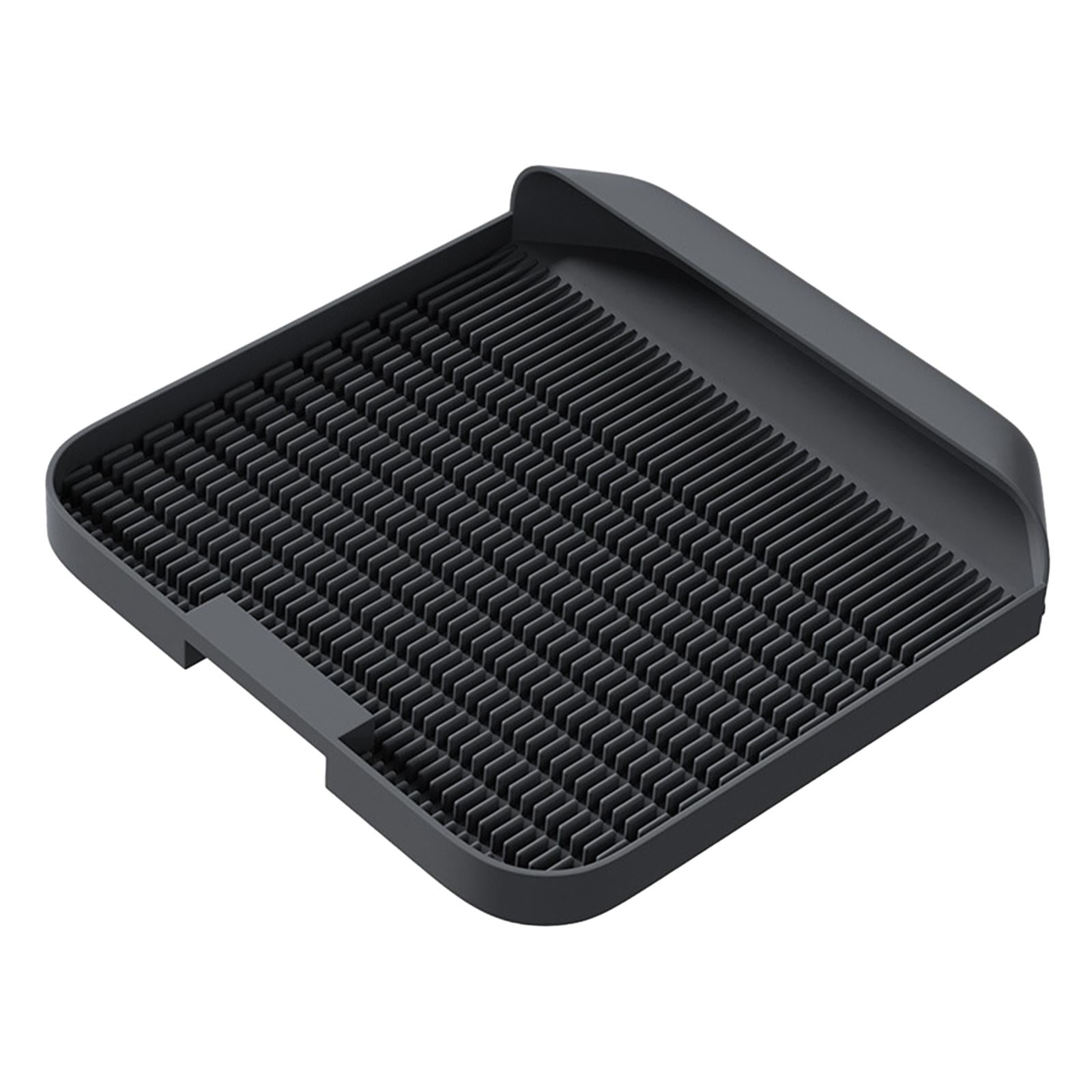 Bvdfgk Cat Litter Mat Pedal Kitty Litter Pad Portable Anti Slip Cat Litter Trapping Mat Black