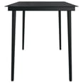 thumbnail image 4 of Bowery Hill PE Rattan/Powder-Coated Steel/Glass Garden Dining Set in Gray, 4 of 23