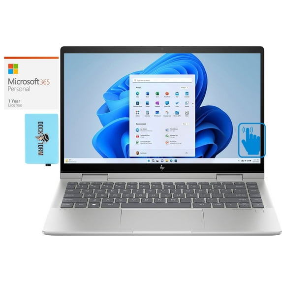 HP Envy 14-es00 Home/Business 2-in-1 Laptop (Intel i5-1335U 10-Core, 14.0in 60 Hz Touch Full HD (1920x1080), Win 11 Pro) with Microsoft 365 Personal , Dockztorm Hub