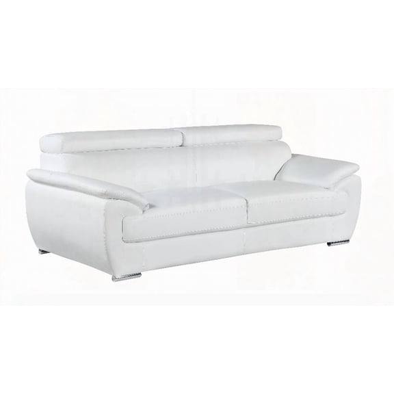 Modern Minimalist Leather Three-Seater Sofa 220×80×75cm (Solid Frame)