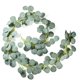 thumbnail image 1 of Guirnalda de eucalipto artificial, hojas de eucalipto falsas, vid de eucalipto, guirnalda de hojas verdes hecha a mano para bodas, hogar, cocina, oficina, boda, fiesta, decoración de paredes, 1 of 5