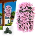 thumbnail image 2 of Artificial Faux Bougainvillea Flowers Plants for Outdoor Decoration,Fake Silk Long Trailing Vines UV Resistant Realistic for Front Door Porch Planter Patio Balcony, 2 of 9