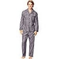 thumbnail image 3 of Hanes Men's and Big Men's Long Sleeve Long Leg Woven Pajama Set, 2-Piece, 3 of 3