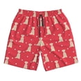 thumbnail image 3 of Uemuo Labrador Retriever Dog Pattern Men's Swim Trunks Hawaiian Beach Bathing Suit Swimsuits Beach Quick-Dry Shorts with Pockets-Small, 3 of 9