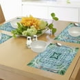 thumbnail image 4 of Ambesonne Blue Place Mats Set of 4, Abstract Teal, Standard Size, Teal and Blue, 4 of 6