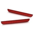 thumbnail image 3 of AJP Distributors Rear Bumper LED Reflector Lights Tail Brake Parking Lamps Pair Red Compatible/Replacement For Dodge Challenger 2015 2016 2017 2018 2019 2020 2021 2022 2023 15 16 17 18 19 20 21 22 23, 3 of 10