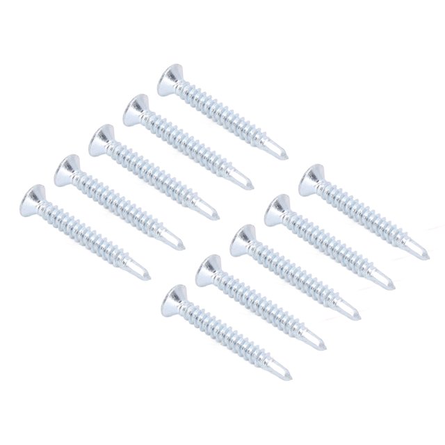 50 Tornillos De Cabeza Cruzada De Acero Al Carbono Galvanizado, Tornillos Autoperforantes De 4,2 X 32 Mm