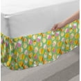 thumbnail image 2 of Dessert Bed Skirt, Celebration Theme Delicious Food Colorful Creamy Cupcakes and Swirls Shapes, Elastic Bedskirt Dust Ruffle Wrap Around for Bedding Decor, 4 Sizes, Multicolor, by Ambesonne, 2 of 2