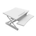 thumbnail image 2 of Height Adjustable Sit Standing Desk Converter, Ergonomic Computer Monitor Desk Ergo Riser ADR with Gas Spring Structure, 35" Wide Fits Single/Dual Monitor - White, 2 of 9