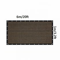 SELIVO Brown Balcony Privacy Screen Fence Windscreen Cover for Apartment,Deck,Patio,Outdoor Pool,Porch,Railing - 95% UV Blockage,Zip Ties Included,Customized 1x6m