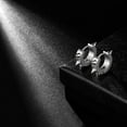 thumbnail image 2 of Dangle Earrings, Punk Jewelry, Black/Stainless Steel/18K Gold Plated, 2 of 5