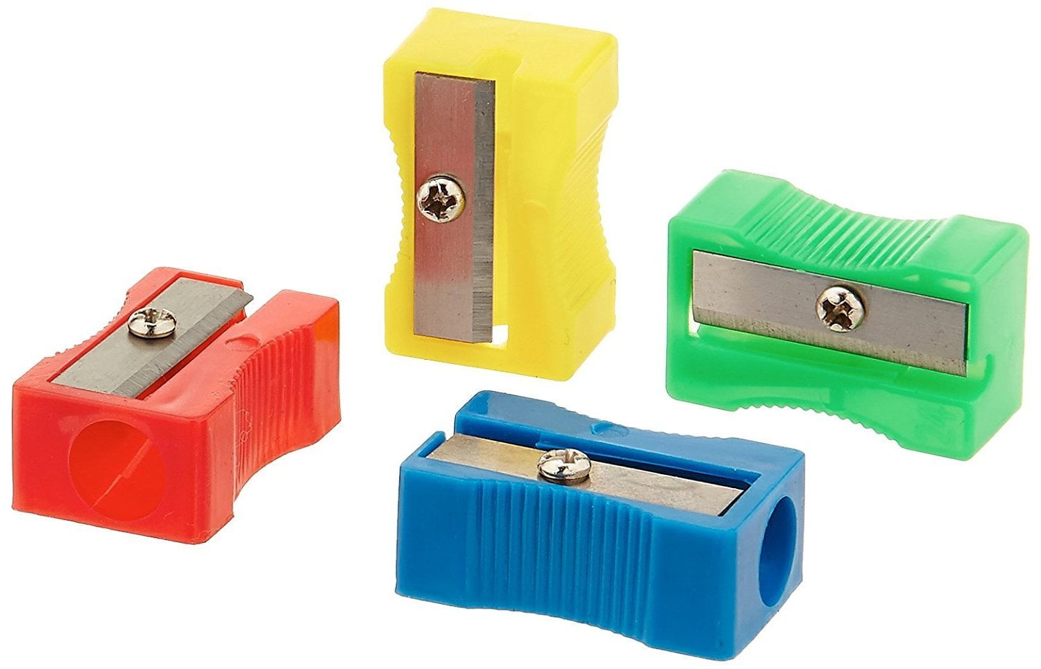 72Pack of Plastic Pencil Sharpeners Assorted Colors