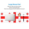 thumbnail image 6 of Georgian Flag Large Non-Slip Rubber Base Mousepad Keyboard Mouse Mat Desk Pad With Stitched Edges 31.5x11.8inch\r\n﻿, 6 of 7