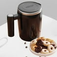 thumbnail image 1 of Taza de café con agitación automática, taza mezcladora de alta velocidad, giratoria de acero inoxidable, 400 ml/14 oz, con agitación automática para negro, 1 of 8