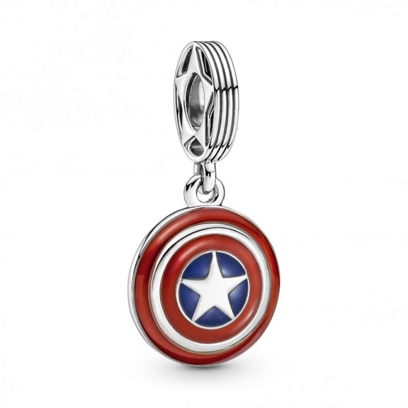 Pandora MARVEL x Pandora The Avengers Captain America Shield Dangle Charm
