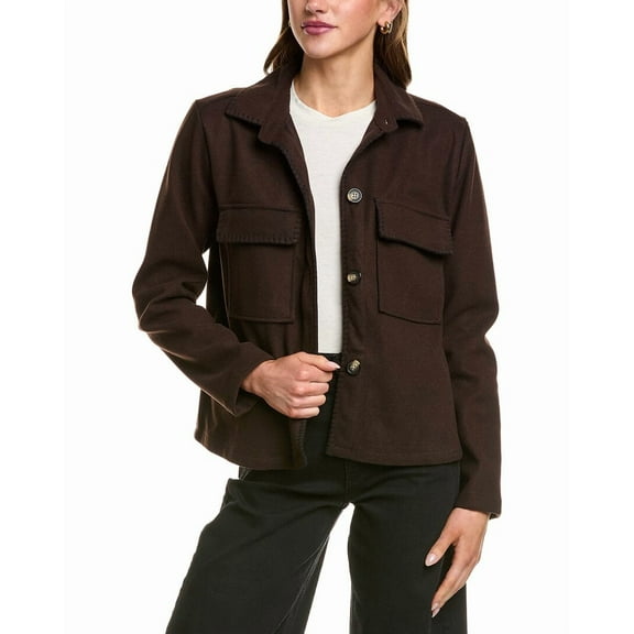BeachLunchLounge womens  Tali Jacket, s, Brown
