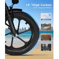 thumbnail image 3 of BroPath Electric Bike for Adults, Ebike, Electric Bicycle with 48V 12AH Remove Battery,14" Folding Ebike, 20MPH,20+ Miles(MAX),500W High Motor,Multi-Shock Absorption,Commuting Mini E Bikes,UL2849, 3 of 9