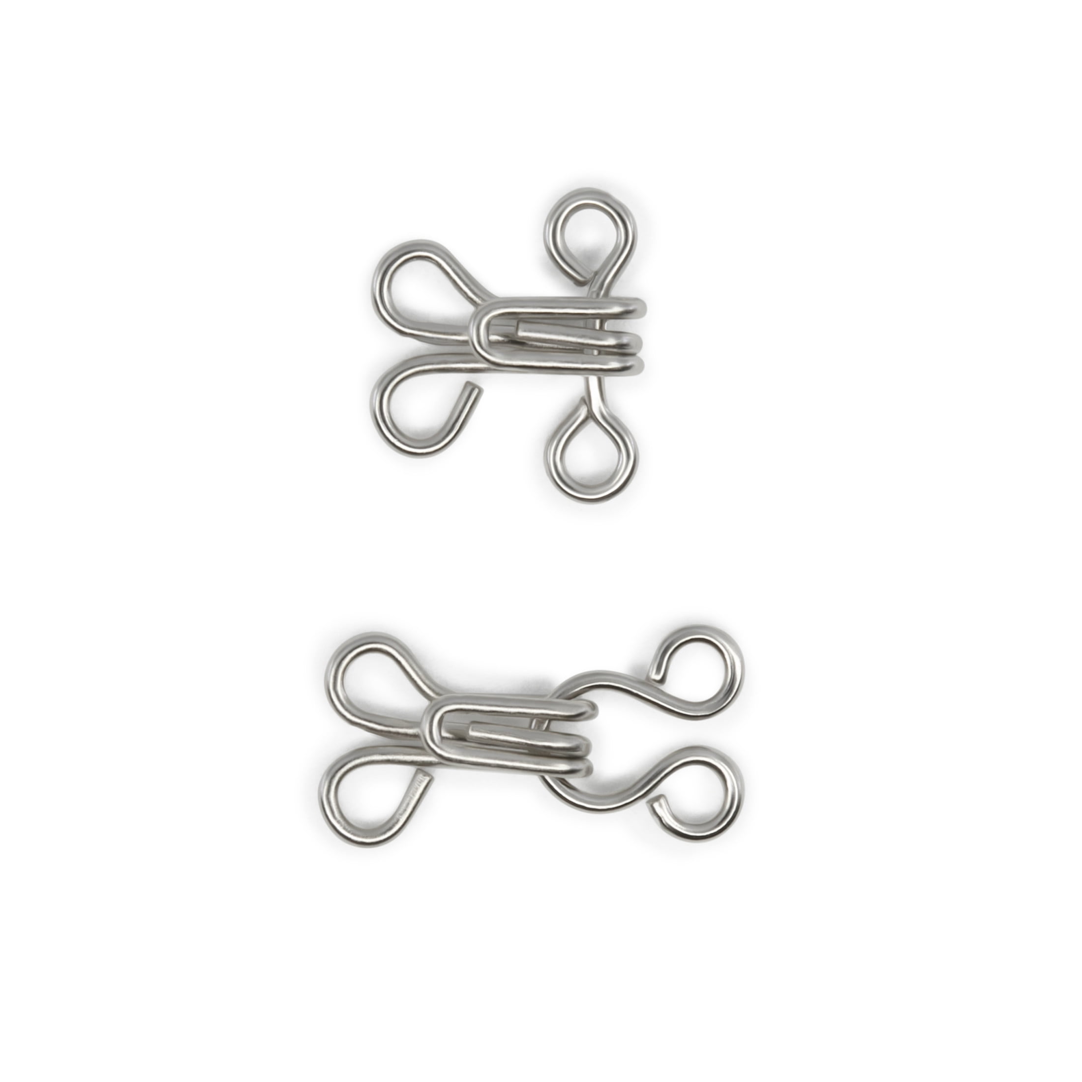 Dritz Hooks & Eyes, Size 2, Silver, 96 Sets