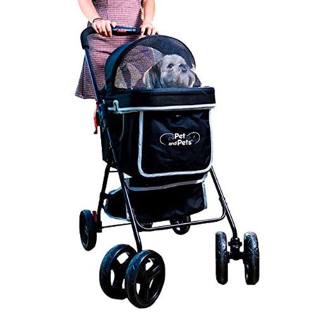 UPC: 0850004227107 | Petique Swift Dog Stroller  Black