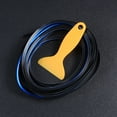thumbnail image 4 of Mizh Car Styling 196.8inch 5M Car Interior Mouldings Decorative Filler Strip AUTO Seal Trim Strip (Electroplating Blue), 4 of 6