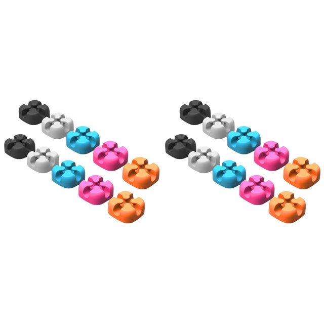 20 piezas de organizador de cables de silicona, clip para cargador, clips para cables, organizadores