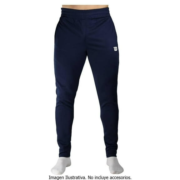 Pantalón Wilson para Hombre, Jogger Deportivo Liso Azul Marino Talla G