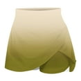 thumbnail image 5 of Pxkloy Tennis Skirt for Women 2025 Summer 2 in 1 Workout Shorts High Waisted Athletic Skorts Teen Girls Running Shorts Yellow,XL, 5 of 5