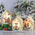 thumbnail image 2 of Matsuzay Casa de de Navidad, exquisito adorno de escritorio, lámpara de noche en forma de cabina, colgante luminoso en miniatura Kits de decoración para fiestas Anciano, 2 of 6